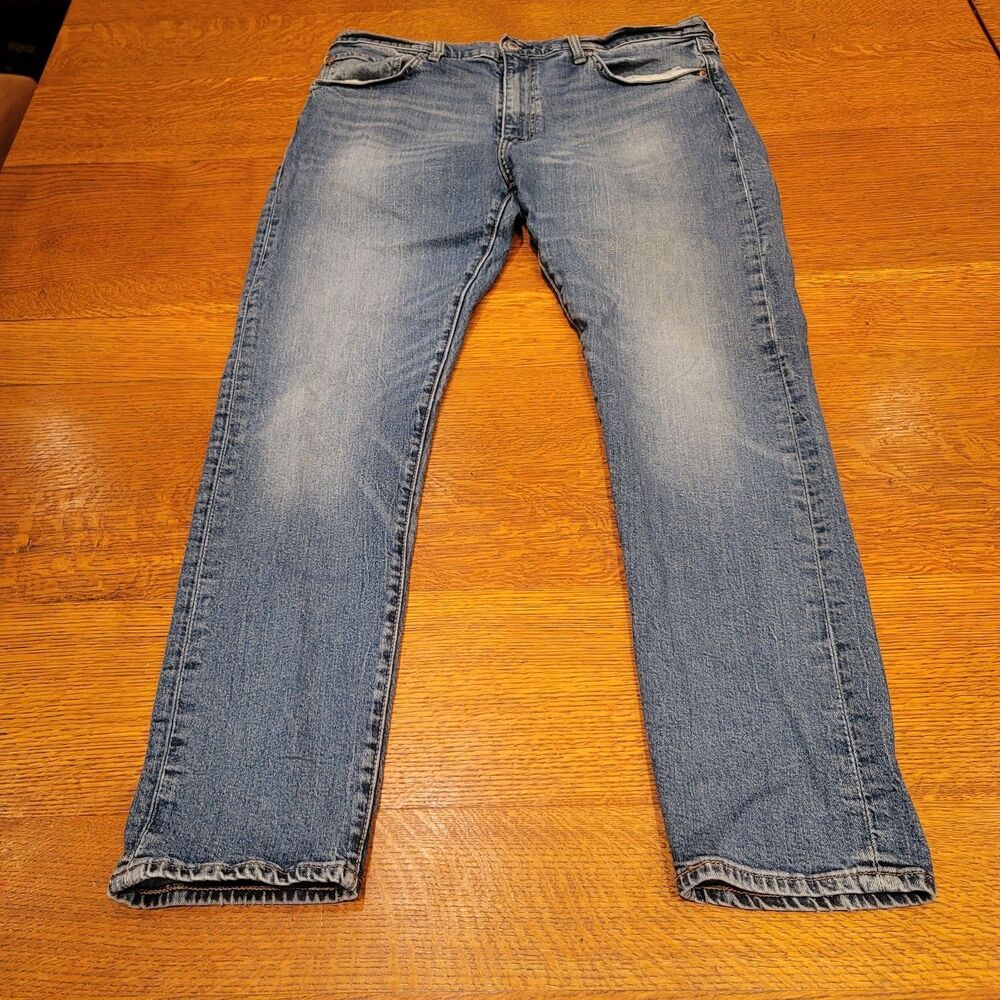 Levis 512 Premium Denim Jeans Slim Taper 38x32 Cotton Lyocell Blue